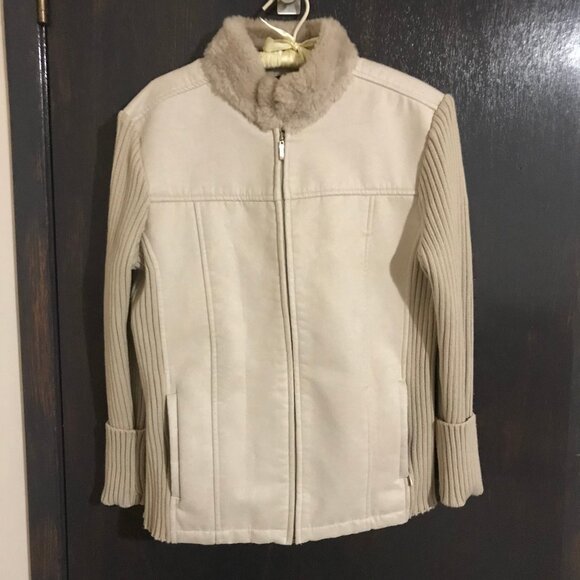 Lady Hathaway Ladies Cream Cardigan Size Large New Without Tag. - Picture 1 of 3